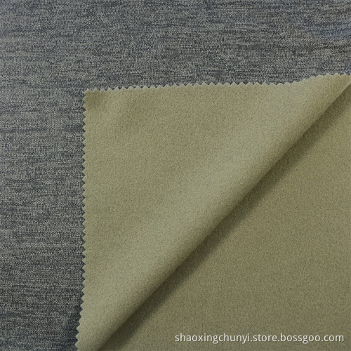Kationischer Farbstoff One Side Pinsel Schussgestricke Fleece Stoff für Wohnzimmer Möbelmantel Weiche Beutel anpassbar